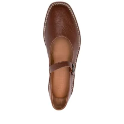 Hereu Ballerina Sko*Silke & Nylon Flade Sko Brun