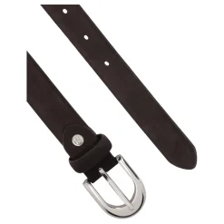 Kazar Bælter*smal ruskindbælte Brun