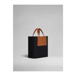 Marni Indkøbstasker*Brun-Denim Skuldertaske Multifarvet