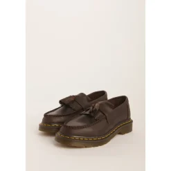 Dr. Martens Loafers*e Læder Mokkasinsko med Frynser Brun