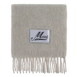 Marni Tørklæder*Brushed Alpaca Scarf Grå