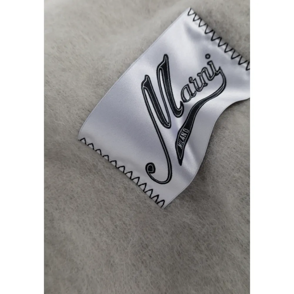 Marni Tørklæder*Brushed Alpaca Scarf Grå