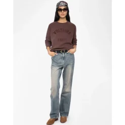 Zadig & Voltaire Sweatshirts|Striktrøjer & Sweatere*Burgundy Voltaire Paris Sweatshirt Rød