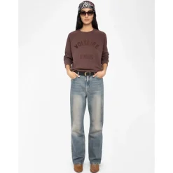 Zadig & Voltaire Sweatshirts|Striktrøjer & Sweatere*Burgundy Voltaire Paris Sweatshirt Rød