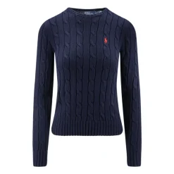 Polo Ralph Lauren Striktrøjer & Sweatere*Cable Knit Bomulds Sweater Blå