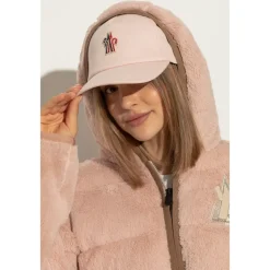 Moncler Huer & Kasketter*Cap Pink