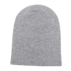 Saint Laurent Huer & Kasketter*Cashmere Strik Logo Hue Grå