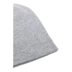 Saint Laurent Huer & Kasketter*Cashmere Strik Logo Hue Grå