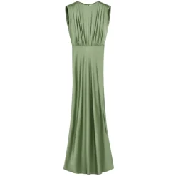 Semicouture Kjoler*Casilda Draped Maxi Dress Grøn