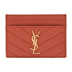 Saint Laurent Punge & Kortholder*Cassandre Card Case Orange