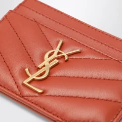 Saint Laurent Punge & Kortholder*Cassandre Card Case Orange