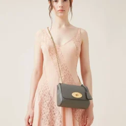 Mulberry Skuldertasker*Charcoal Lily Skuldertaske Grå