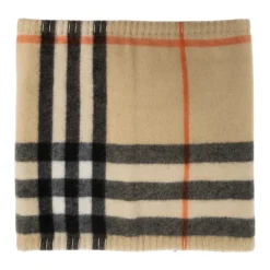 Burberry Tørklæder*Check Cashmere Snood Beige