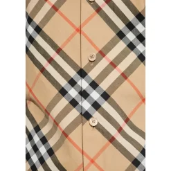 Burberry Bluser & Skjorter*Checkered Shirt Beige