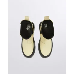 Off White Chelsea Boots*Chelsea-støvler med svampeeffekt-sål Beige