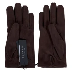 Orciani Handsker*Classic Suede Gloves Brun