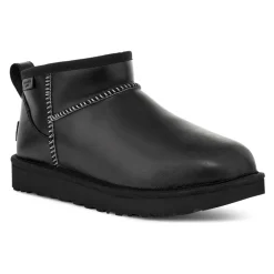 UGG Støvler*Classic Ultra Mini Leather Regenerate Støvler Black Sort