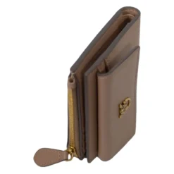 PINKO Punge & Kortholder*Compact Wallet Vitello Seta Beige