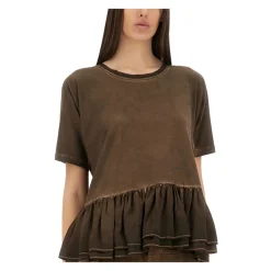 UMA WANG T-Shirts*Contemporary Draped Knit Top Brun
