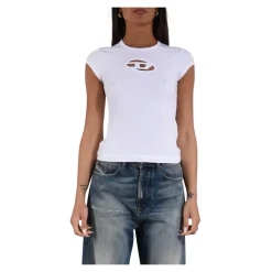 Diesel T-Shirts*Cotton Stretch T-Angie T-shirt Hvid