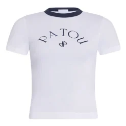 Patou T-Shirts*Cotton T-shirt With Logo Hvid