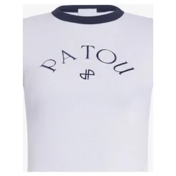 Patou T-Shirts*Cotton T-shirt With Logo Hvid