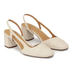 Kazar Pumps|Stiletter*Creme pumps med udskåret overdel Beige