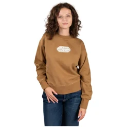 Roy Roger's Sweatshirts|Striktrøjer & Sweatere*Crew Neck Old Glory Brun