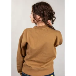 Roy Roger's Sweatshirts|Striktrøjer & Sweatere*Crew Neck Old Glory Brun