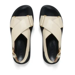 Marni Sandaler*Crisscross Sandal Beige