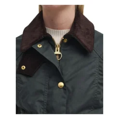 Barbour Jakker*Cropped Beadnell Waxed Jacket Grøn