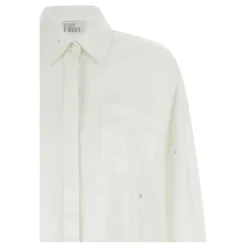 Giuseppe Di Morabito Bluser & Skjorter*Crystal-Embellished Poplin Shirt Hvid