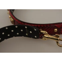 Dolce & Gabbana Tilbehør Til Tasker*Crystals Vendbar Skulderrem Rød