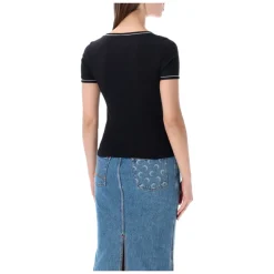 Marine Serre T-Shirts*CUTE 70'S TEE Sort