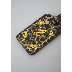 Dolce & Gabbana Tilbehør Til Tasker*Dauphine Læder Bagagemærke Multifarvet