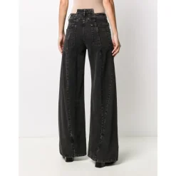 Maison Margiela Jeans*Décortiqué Wide-Leg Jeans Sort