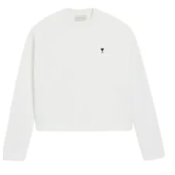 Ami Paris Sweatshirts*De Coeur Sweatshirt Hvid