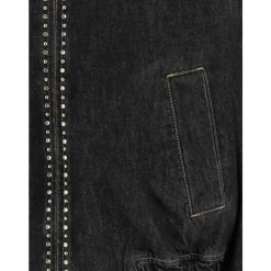 Versace Jakker*Denim Blouson med pynt Sort