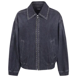 Versace Jakker*Denim Blouson med pynt Sort