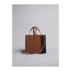 Marni Indkøbstasker*Denim Brun Skuldertaske Multifarvet