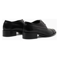 PARALLELE Snøresko*Derby i kalveskind Sort