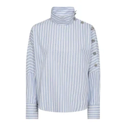 Co'Couture Bluser & Skjorter*DevinCC AsymCC Button Blouse Blå