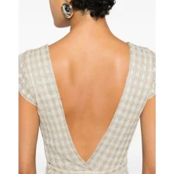 Forte Forte Kjoler*Diamond Plisseret Jersey Kjole Beige