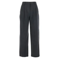 Dunst Bukser*Dobbelte Plisserede Vide Bukser Grå