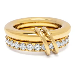Nialaya Smykker*Double Band Ring in Gold Gul