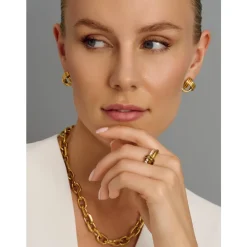 Nialaya Smykker*Double Band Ring in Gold Gul