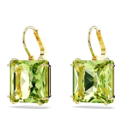 Swarovski Smykker*Dråbeøreringe Grøn