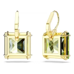 Swarovski Smykker*Dråbeøreringe Grøn