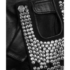 Philipp Plein Handsker*Driver Gloves Studs Sort