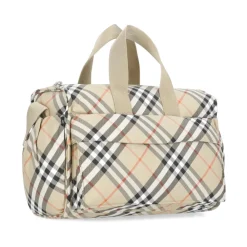 Burberry Rejsetasker*Duffel Bag med ternet mønster Beige